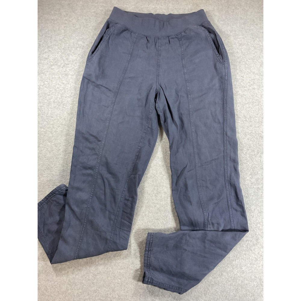 Faherty Womens Stretch Linen Blend Pull On Pants Navy Blue WBS2364-NVY XS 2412